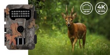 Rollei Wildkamera HD-30 mit 4K-Auflösung – 48 MP Fotos, Bewegungserkennung, Nachtsicht, 2'' IPS-Display, Serienaufnahme, Intervallaufnahme, Camouflage-Design, Einfache Montage & Passwortschutz - 4